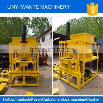 2016 Trade Assurance WT2-10 manual hand interlocking brick making machine line