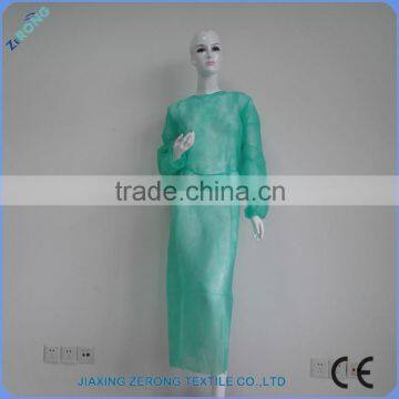 100pcs per bag medical PP non woven disposable gown hospital