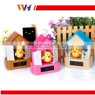 Bird shape Decorative Shooting Target Gun Alarm Clock