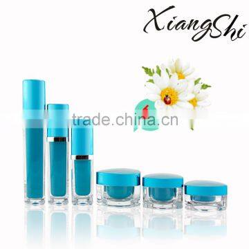 luxury Acrylic Cosmetic bottles jars Set With Acrylic Cap And Spray