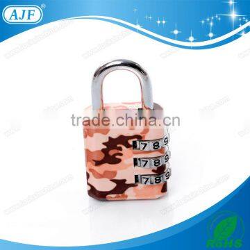 2015 AJF Popular Style Zinc Alloy Travel Luggage Combination Padlock With Various Colors photo-4