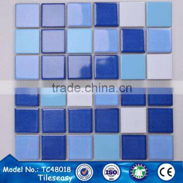 TC-48018 China Wholesale Price for Blue and White Ceramic Mosaic Tiles photo-2