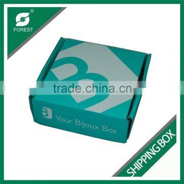 SINGLE WALL DOUBLE SIDES PRINTING SHIPPING BOX FLAT PACK PACKING BOX DESIGN