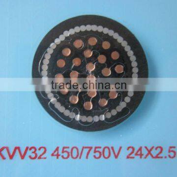 0.6/1KV PVC insulated Copper Conductor PVC Insulated and Jacket Control Cable