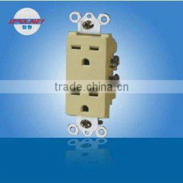 2 gang wall socket for South America