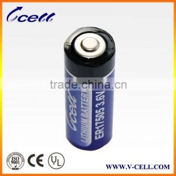 3.6v 2800mah A size ER17505M Li-socl2 lithium battery