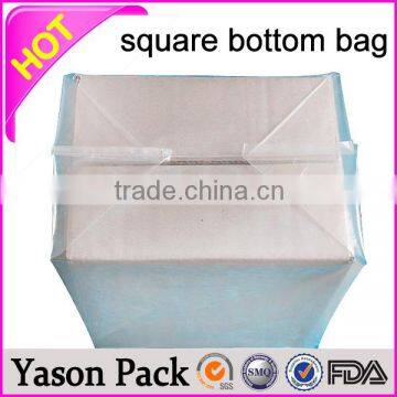 Yason opp gusset bag opp square bottom bag semi-transparent square bottom bag