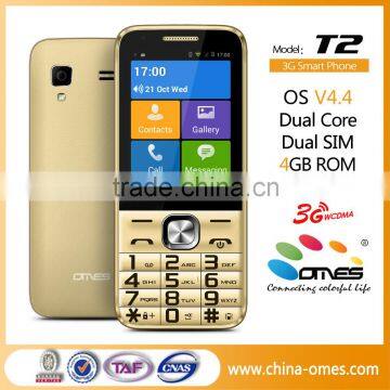 Android OMES T2 2.8 inch MTK6572 Big button cell phone for old men