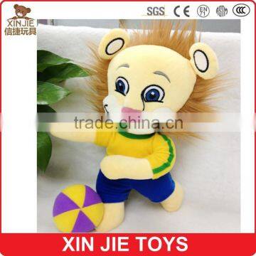 plush mascot toy china factory cute soft lion mascot doll customize stuffed animal mascot toy