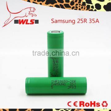 electric scooters wholesale vapor batteries samsung li ion battery 3.7V 2500mah samsung inr18650-25r Samsung 25R