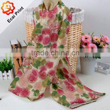 Comfortable Soft Heat Transfer Printed Sublimated Women Scarf