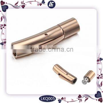 Exquisite Cylinder Snap Clasp Stainless Steel Closure in Fashion Type photo-5