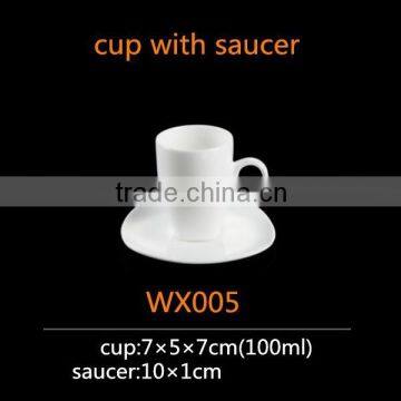 for children use ceramic cup 100cc small coffee cup and saucer set