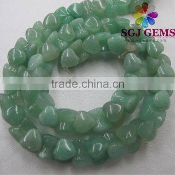 Aventurine,Semi-precious stone Fancy shape Aventurine Heart bone beads