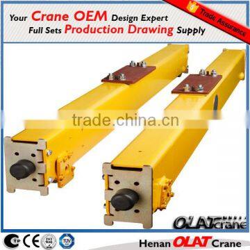 3D Design Drawing Customizable european suspension crane kit of end carriage / end truck / end beam for rail mounted cantilever