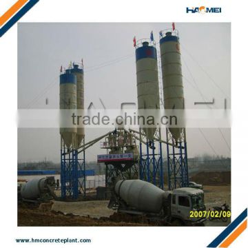 75m3/h concrete batching station with lifting hopper