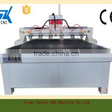 cnc cutting wood, MDF, acrylic,PVC router machine/cnc one-to-six heads woodworking machine/cnc multi head router machine