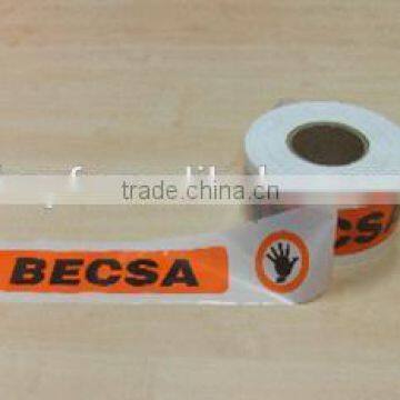 Custom Printed PE Warning Tape used in the field of law enforcement