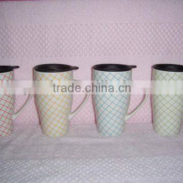 Large New Bone China travel coffee mug