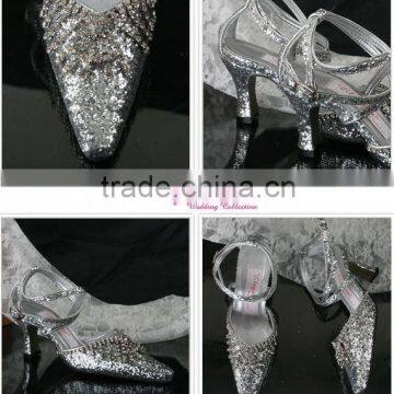 silvery shining WS-028 bridal wedding shose hot sell new arrival