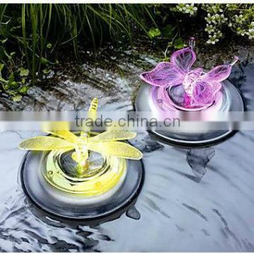 recargeable solar floatting butterfly led light/solar pool light(SOF5012)