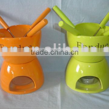 ceramic fondue set