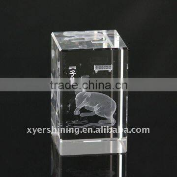 2011 best selling 3d photo crystal cube