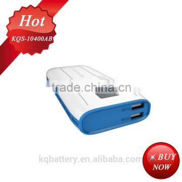 emergency power bank 10400mah dual usb output WITH led screen