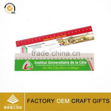 Hot selling ruler Student specialized scale ruler set 30cm size plastic ruler for promotion