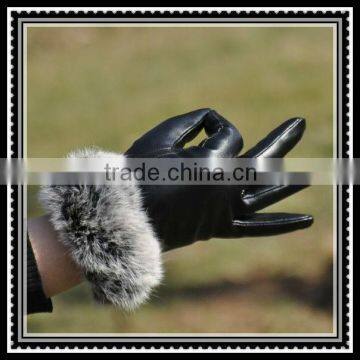 fur lined women glove deerskin leather