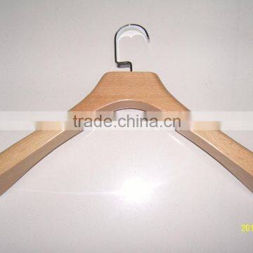 Natural wooden hanger for fashion brands matched top hanger and bottom hanger Size: top 40cm,pant hanger 35.5c