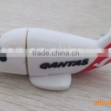 plane shape PVC usb flash disk