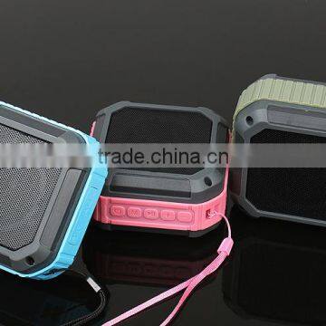 2015 portable mini bass cube waterproof speaker built in amplifier speaker