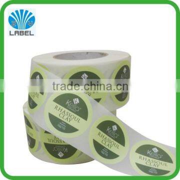 High quality custom vinyl printing cosmetic label, waterproof printing sticker, adhesive roll sticker