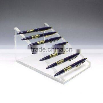 Horizontal Acrylic pen display stand, pen stand