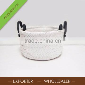 Wholesale Bamboo Basket Weaving in Vietnam - Hamper Basket WB 09 05 052 1