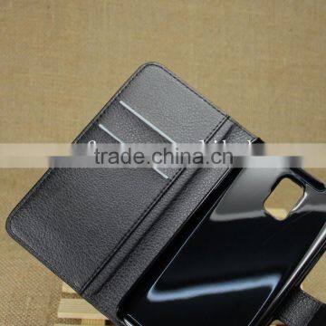 High Quality Card Slot Leather Flip Case For Samsung Galaxy S5 Leather Case