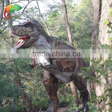 Large outdoor animatronic dinosaur christmas decorations