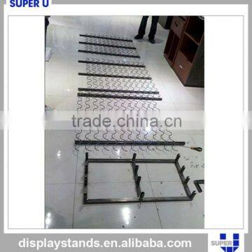 Hanging Wine Racks Metal, Wine Display Fixture, Wave Metal Wine Display Unit photo-5