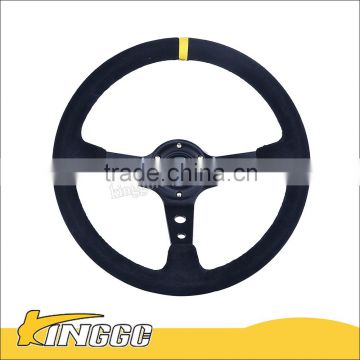 14inch/350mm OMP Deep Corn Drifting Steering Wheel / Suede Leather Steering wheels