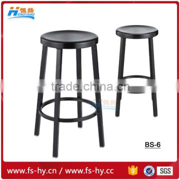 wholesale quality black metal bar stool footrest covers of chair BS-6