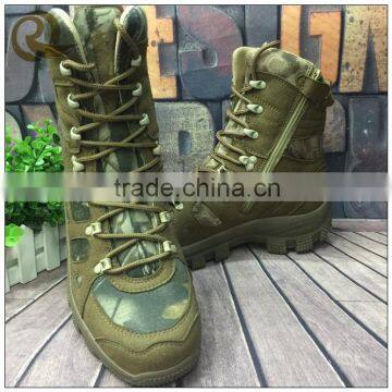 Wholesale waterproof camo rubber sole hunting boots