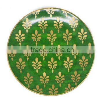 Round ceramic plates