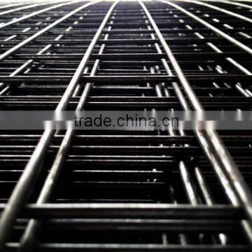 black welded wire fence mesh panel