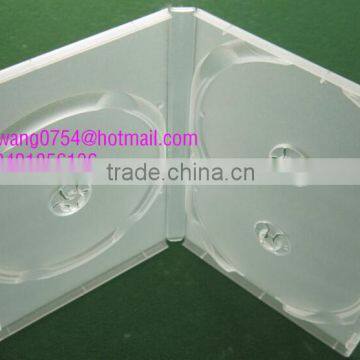 14mm Clear 3discs Dvd Case With Smooth Film