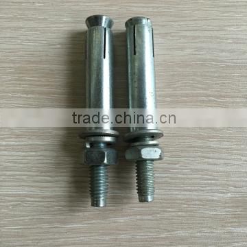 straight galvanized sleeve anchor with nut