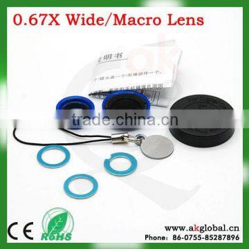 Wide Angle Macro Lens Photo Kit Set for IPhone5S IPhone5C 4 4S