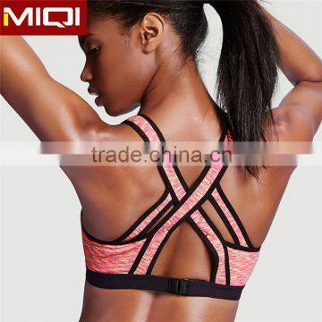 Customized Logo Printing Yoga Apparel Wholesale Sexy Sports Yoga Bra for Ladies