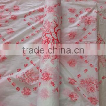 HDPE disposable table cloth thickness 11mic one color printed