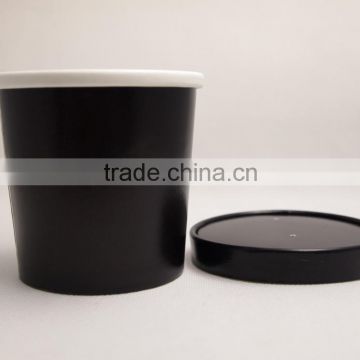 Machine make take out soup cup with paper lid